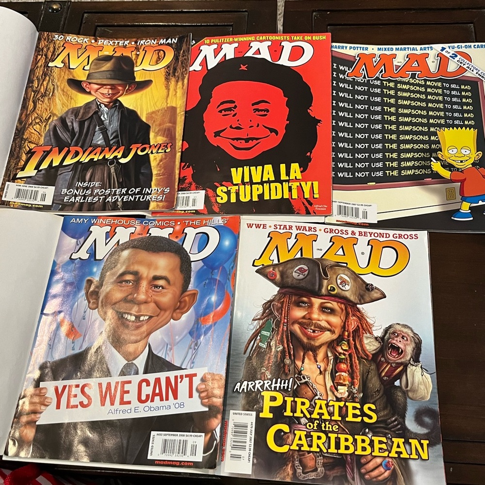 Mad Magazine Pirates of the Caribbean Caribbean, Indiana Jones, The Simpsons